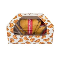 Croissant Socken Box Himbeere