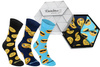 Emoji socken box schwarz blau dunkelblau 3 paar