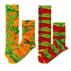 Paprika- und Erbsen Socken im Glas