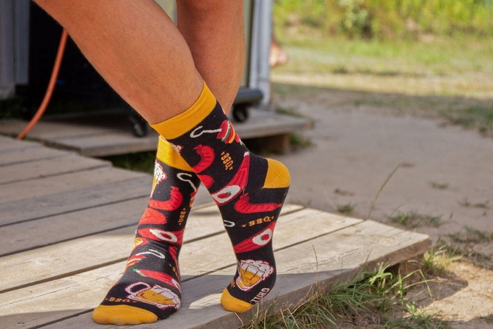 Baumwollene Socken mit Partymotiven