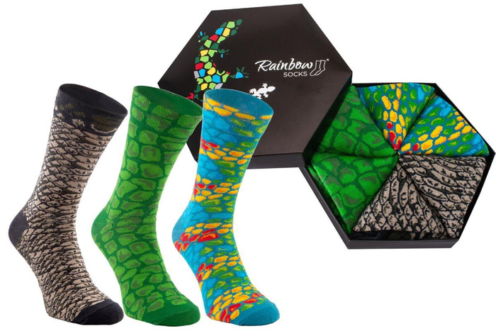 Reptile socken box 3 paar