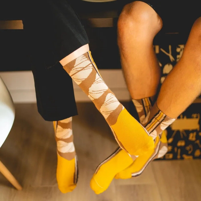 Croissant-Socken-Box Butter
