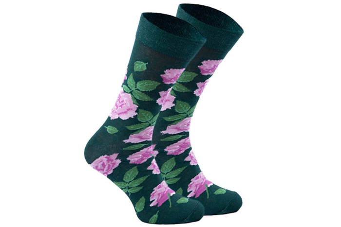 Baumwollene Socken Rosen 1 Paar