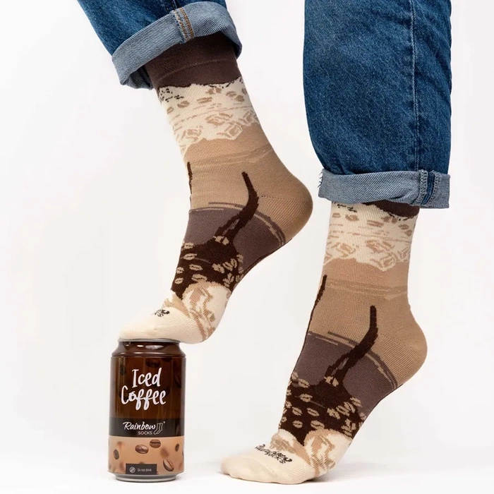 Eiskaffee Socken in der Dose