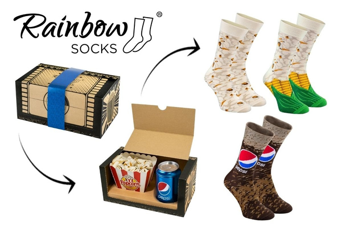 Pepsi x Rainbow Socken filmset 3 paar