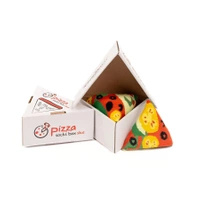 Pizza Socken Box Stück Vegetarisch