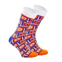 Orange Geometrische Socken