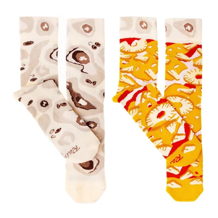 Pizza Socken Box 4 Paar