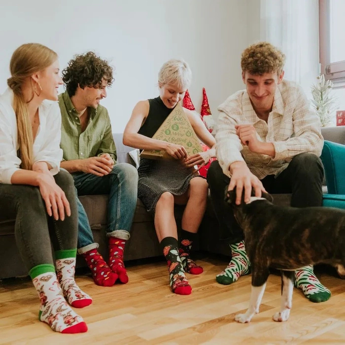 Weihnachtsbaum-Socken Box