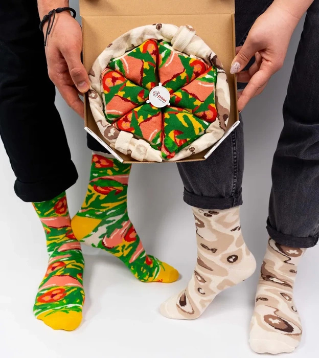 Pizza Socken Box Italienisch
