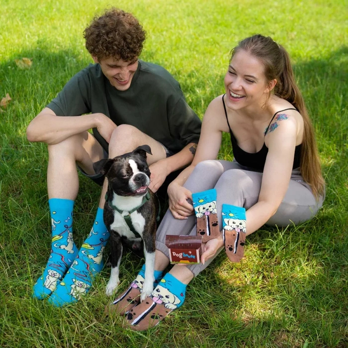 Hundehütten Socken Geschenk für Hundefans
