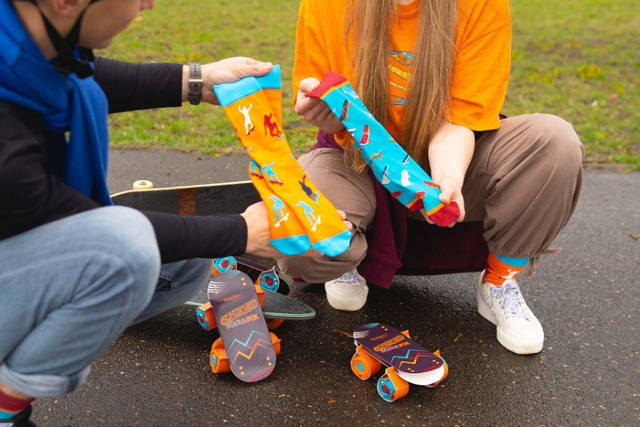 Skateboardsocken Box 2 Paar