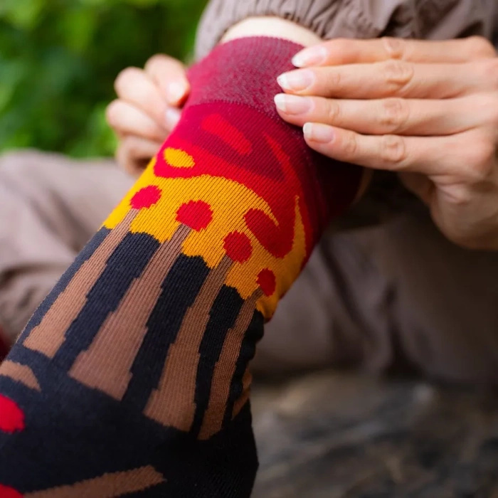 Streichholz Socken Box