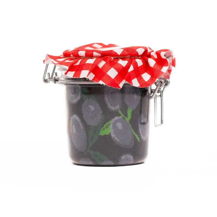 Olivensocken im Glas