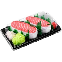 Sushi Socken Box 1 Paar Lachs