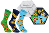 Emoji socken box grün blau dunkelblau 3 paar