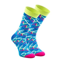Blau Geometrische Socken