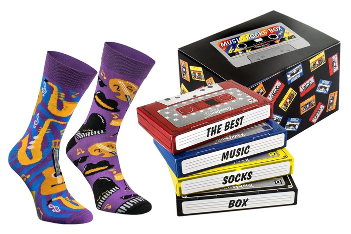 Jazz-Musik-Socken-Box 2 Paar