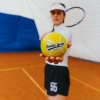 Tennis Socken im Ball