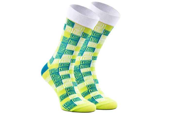 GEOMETRISCHE BAUMWOLLENNE SOCKEN 1 PAAR