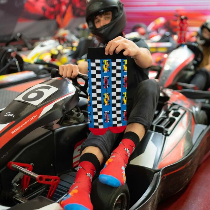Rennwagen Socken Box