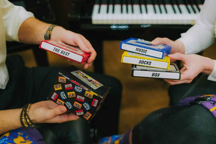 Jazz-Musik-Socken-Box 2 Paar