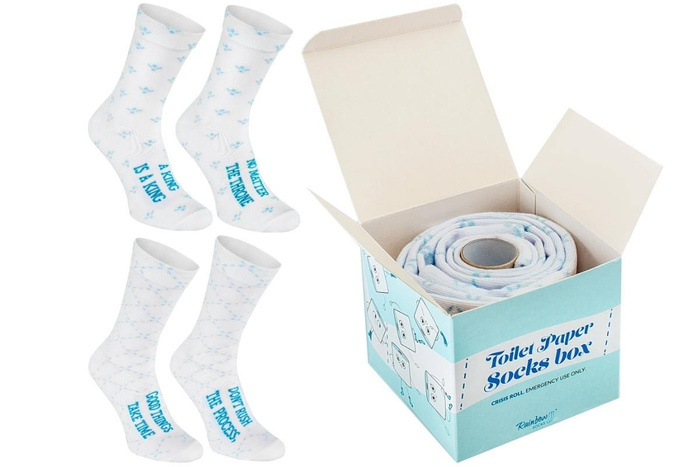 Toilettenpapier-socken-box 2 paar