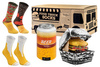 Food truck socken box 3 paar pommes bier