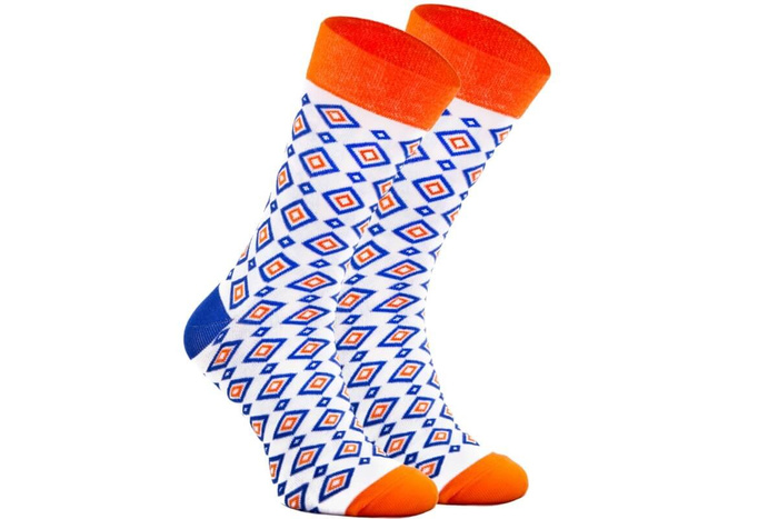 GEOMETRISCHE BAUMWOLLENNE SOCKEN 1 PAAR